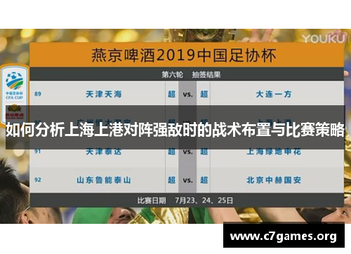 如何分析上海上港对阵强敌时的战术布置与比赛策略