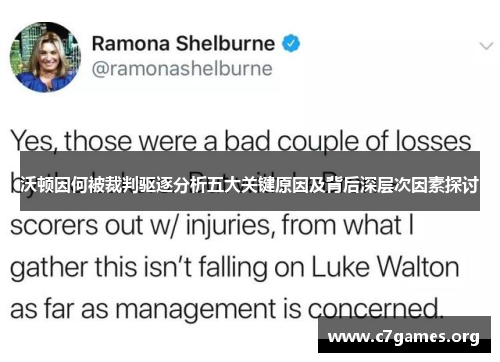 沃顿因何被裁判驱逐分析五大关键原因及背后深层次因素探讨